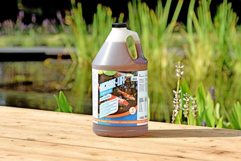 Microbe-Lift Clean Clear 4L Microbe-Lift Clean Clear 4L, voor glashelder en schoon vijverwater in het lente- en zomerseizoen
